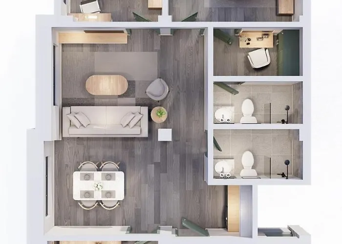Tiny Living Premium 2 Bedroom In Close To Airport & Thamel Apartment